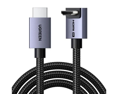 Кабель мультимедійний HDMI M to HDMI M 2.0m 8K60Hz 48Gbps braided black Ugreen (85169)