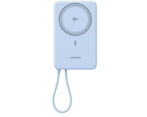 Батарея універсальна Ugreen 10000mAh 30W 1xUSB-C + 15W Magnetic Wireless + cable USB-C blue (65839B)
