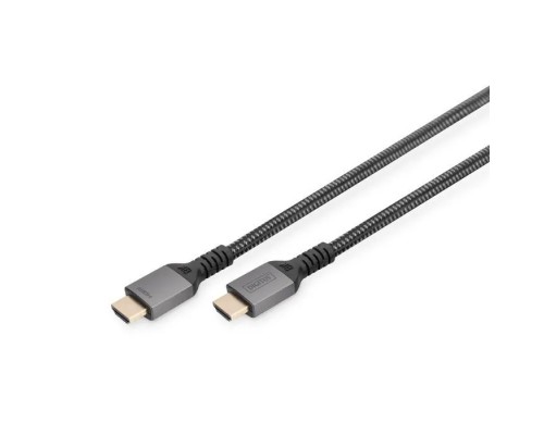 Кабель мультимедійний HDMI M to HDMI M 2.0m V2.1 8K60Hz 48Gbps black Digitus (DB-330200-020-S)