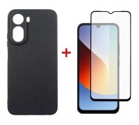 Чохол до мобільного телефона Dengos Carbon Cover + Glass Xiaomi Redmi A7 Pro Black (DG-KM-202)
