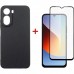 Чохол до мобільного телефона Dengos Carbon Cover + Glass Xiaomi Redmi A7 Pro Black (DG-KM-202)