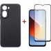 Чохол до мобільного телефона Dengos Carbon Cover + Glass Xiaomi Redmi A7 Pro Black (DG-KM-202)