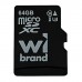 Карта пам'яті Wibrand 64GB mictoSD class 10 UHS-II (U3) V10 Read 80/Write 30 (WICDXU3/64GB)