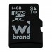 Карта пам'яті Wibrand 64GB mictoSD class 10 UHS-II (U3) V10 Read 80/Write 30 (WICDXU3/64GB)