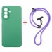 Чохол до мобільного телефона Dengos Case + Cross-body Strap Samsung Galaxy A17/A26 Mint+Purple (DG-KM-CCRB-25)