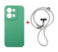 Чохол до мобільного телефона Dengos Case + Cross-body Strap Xiaomi Redmi 15C Mint+Grey (DG-KM-CCRB-49)