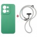 Чохол до мобільного телефона Dengos Case + Cross-body Strap Xiaomi Redmi 15C Mint+Grey (DG-KM-CCRB-49)