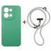 Чохол до мобільного телефона Dengos Case + Cross-body Strap Xiaomi Redmi 15C Mint+Grey (DG-KM-CCRB-49)