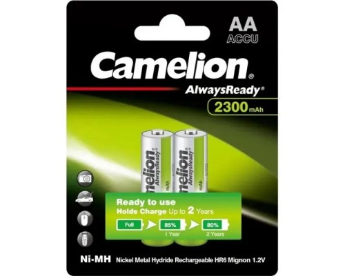 Акумулятор Camelion AА 2300mAh Ni-MH Always Ready HR6 BP2 (NH-AA2300АRBP2)