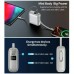 Батарея універсальна Choetech 10000mAh, 35W. PD/3.0, LED Display, buid-in type-C cabel, Grey (B832-GY)