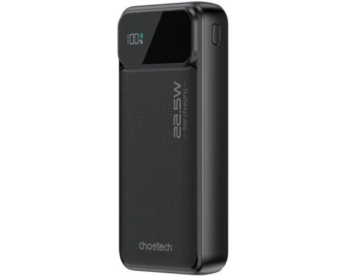 Батарея універсальна Choetech 20000mAh, 22.5W, PD, QC/3.0, Black (B729-ACBK)