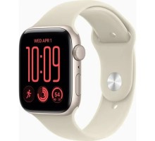 Смарт-годинник Apple Watch SE 3 2026 GPS + Cellular 40mm Starlight Aluminium Case with Sand Sport Band - S/M (MJLC4RK/A)