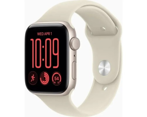 Смарт-годинник Apple Watch SE 3 2026 GPS + Cellular 40mm Starlight Aluminium Case with Sand Sport Band - S/M (MJLC4RK/A)