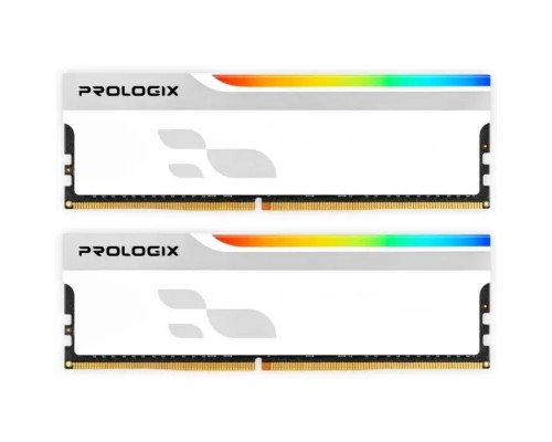 Модуль пам'яті для комп'ютера DDR4 16GB (2x8GB) 3200 MHz Onyx White RGB Prologix (PRO16GB3200YWR4K)