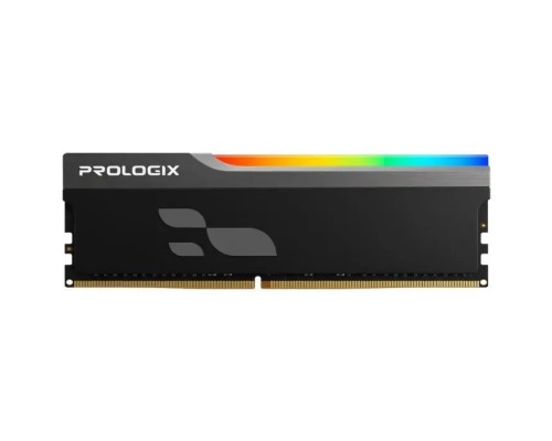 Модуль пам'яті для комп'ютера DDR4 8GB 3600 MHz Onyx Black RGB Prologix (PRO8GB3600YBR4)