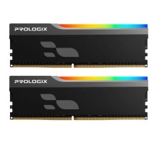 Модуль пам'яті для комп'ютера DDR5 32GB (2x16GB) 6000 MHz Onyx Black RGB Prologix (PRO32GB6000YBR5K)