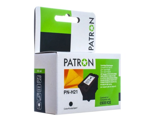 Картридж Patron для HP PN-H21 BLACK (C9351CE) (PN-H21XL)