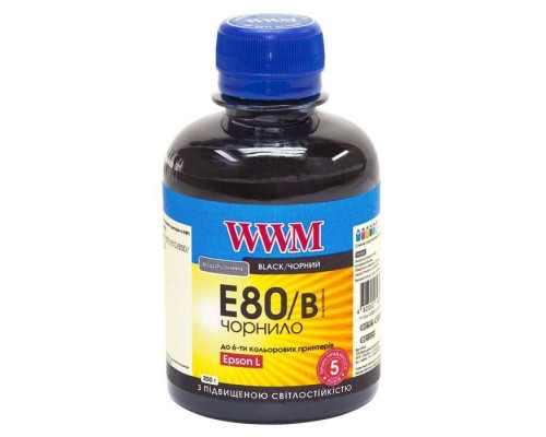 Чорнило WWM EPSON L800 black (E80/B)