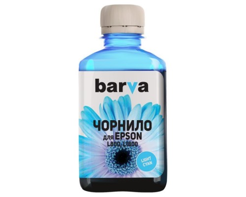 Чорнило Barva Epson 673 180г LIGHT CYAN (L800-417)