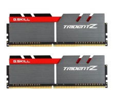 Модуль пам'яті для комп'ютера DDR4 16GB (2x8GB) 3200 MHz Trident Z Silver H/ Red G.Skill (F4-3200C16D-16GTZB)