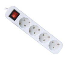 Мережевий подовжувач Defender S430 3.0 m 4 роз switch white (99238)