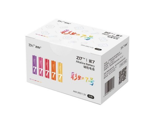 Батарейка ZMI ZI7 Rainbow AAA batteries * 40 (AA740)