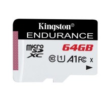 Карта пам'яті Kingston 64GB microSDXC class 10 UHS-I U1 A1 High Endurance (SDCE/64GB)