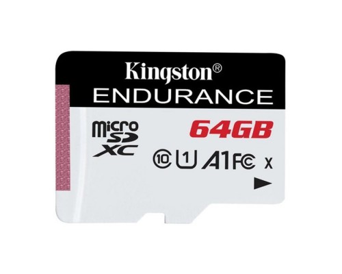 Карта пам'яті Kingston 64GB microSDXC class 10 UHS-I U1 A1 High Endurance (SDCE/64GB)
