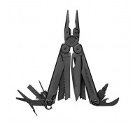 Мультитул Leatherman WAVE PLUS BLACK, синтетический чехол, карт. коробка (832526)