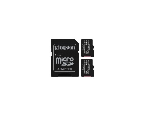 Карта пам'яті Kingston 64GB Class 10 Canvas Select Plus 100R A1 (SDCS2/64GB-2P1A)