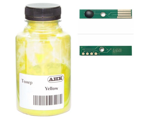 Тонер Xerox Phaser 6600 120г Yellow +chip AHK (3202903)