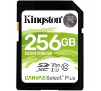 Карта пам'яті Kingston 256GB SDXC class 10 UHS-I U3 Canvas Select Plus (SDS2/256GB)