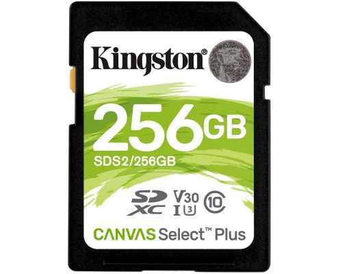 Карта пам'яті Kingston 256GB SDXC class 10 UHS-I U3 Canvas Select Plus (SDS2/256GB)