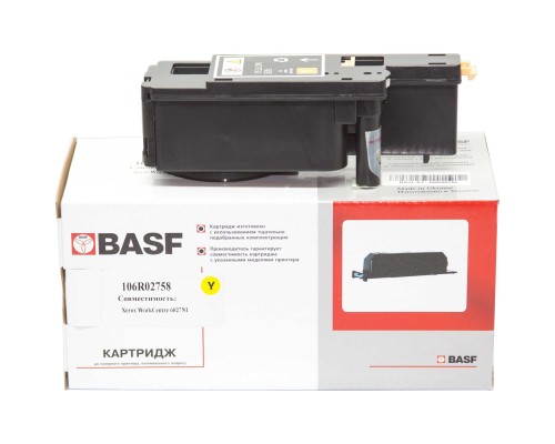 Тонер-картридж BASF Xerox Ph 6020/6022/WC6025/6027 Yellow 106R02758 (KT-106R02758)