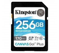 Карта пам'яті Kingston 256GB SDXC class 10 UHS-I U3 Canvas Go Plus (SDG3/256GB)