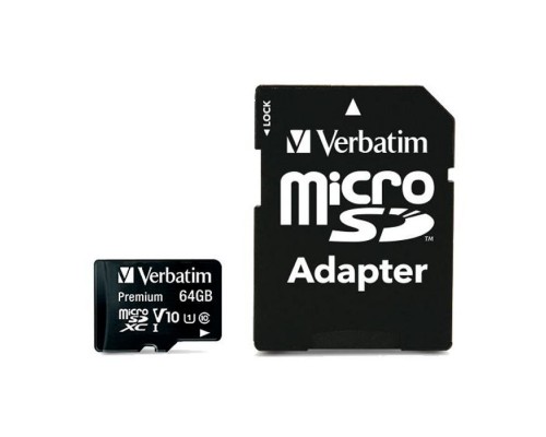 Карта пам'яті Verbatim 64GB microSDHC Class 10 (44084)