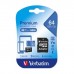 Карта пам'яті Verbatim 64GB microSDHC Class 10 (44084)