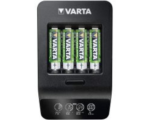 Зарядний пристрій для акумуляторів Varta LCD Smart Plus CHARGER +4*AA 2100 mAh (57684101441)