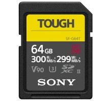 Карта пам'яті Sony 64GB SDXC class 10 UHS-II U3 V90 Tough (SF64TG)