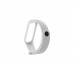Ремінець до фітнес браслета BeCover Silicone для Xiaomi Mi Band 3/4 White (704650)