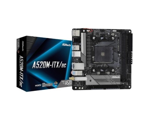 Материнська плата ASRock A520M-ITX/AC