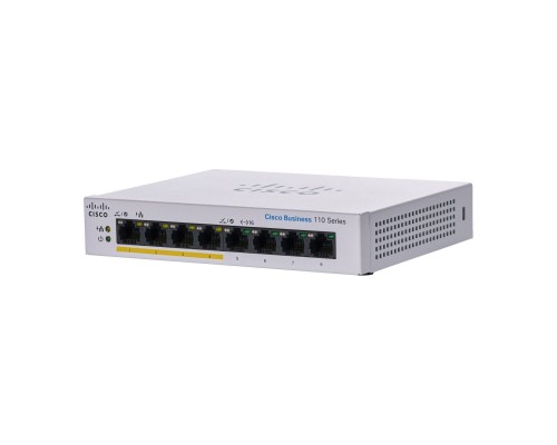 Комутатор мережевий Cisco CBS110-8PP-D-EU