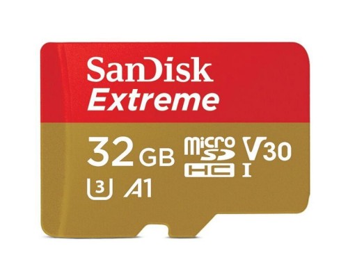 Карта пам'яті SanDisk 32GB microSD class 10 UHS-I U3 V30 A1 Extreme (SDSQXAF-032G-GN6MN)