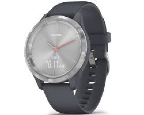 Смарт-годинник Garmin vivomove 3S, Silver, Granite Blue, Silicone (010-02238-20)