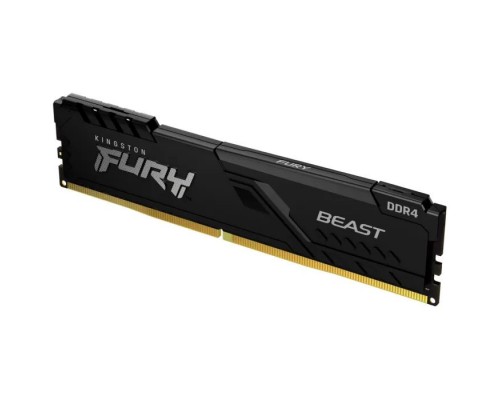 Модуль пам'яті для комп'ютера DDR4 16GB 3200 MHz Fury Beast Black Kingston Fury (ex.HyperX) (KF432C16BB1/16)