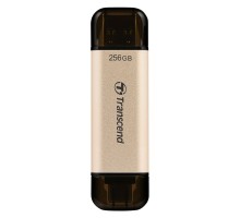 USB флеш накопичувач Transcend 256GB JetFlash 930 Gold-Black USB 3.2/Type-C (TS256GJF930C)