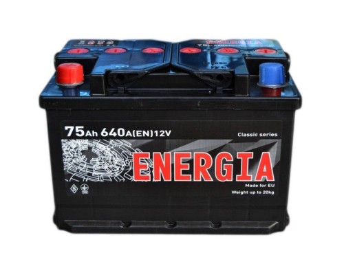 Акумулятор автомобільний ENERGIA 75Аh (000022389)