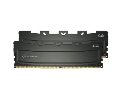 Модуль пам'яті для комп'ютера DDR4 64GB (2x32GB) 3200 MHz Black Kudos eXceleram (EKBLACK4643222CD)