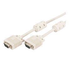 Кабель мультимедійний VGA 5.0m 2xferrite Digitus (AK-310103-050-E)