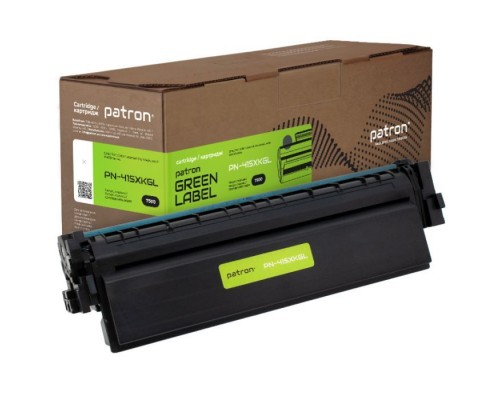 Картридж Patron HP 415X (W2030X) Green Label, black (PN-415XKGL)